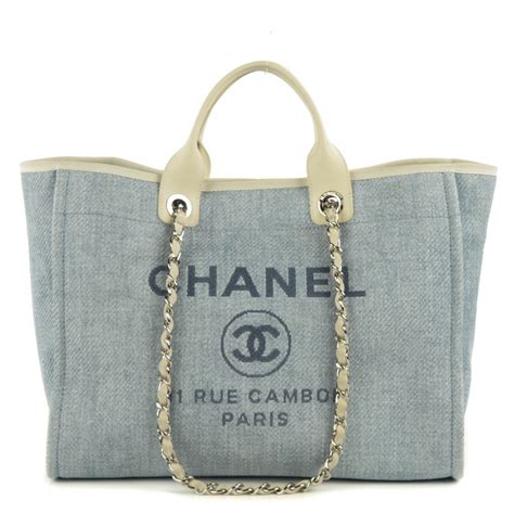 chanel deauville light blue|chanel deauville tote 2022.